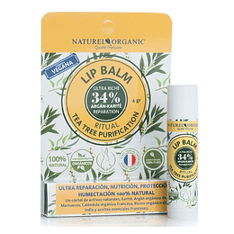 balsamo labial, Lip balm ritual Tea tree Purification vegano, 4g, Naturel Organic