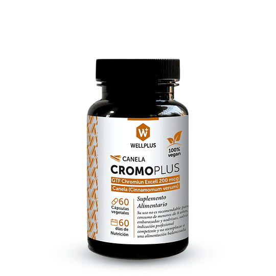 Cromo Plus, 60 cápsulas, Wellplus