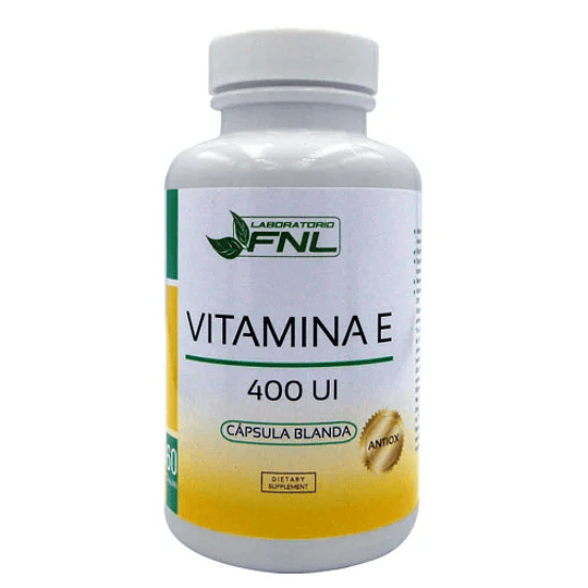 Vitamina E, 400 UI, 60 cápsulas, FNL
