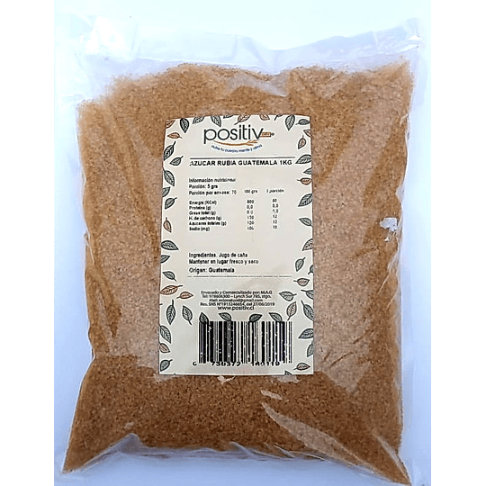 Azucar rubia - Guatemala, 1kg, Positiv