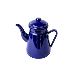 Jarra de té azul enlozada, 1.25  litros