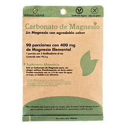 Carbonato De Magnesio, 90 porciones con 400 mg, Dulzura Natural