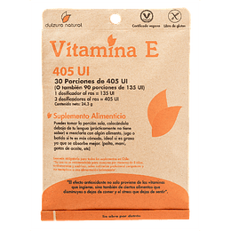 Vitamina E, 30 porciones de 405 UI, Dulzura Natural