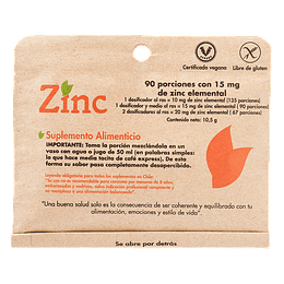 Zinc, 15mg, Dulzura Natural