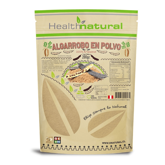 ALGARROBO EN POLVO, 200g, Health natural