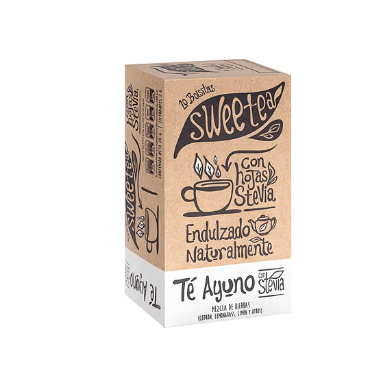 Té Ayuno, con stevia, 20 bolsitas, Sweetea