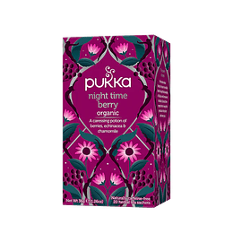  Té Orgánico para Dormir Night Time Berry, 20 bolsitas, Pukka