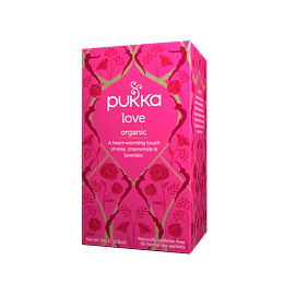 Té Orgánico Relajante Love, 20 bolsitas, Pukka