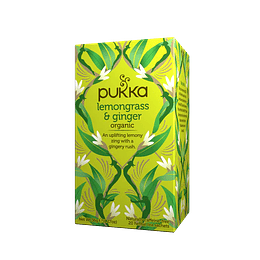 Té Orgánico Inmunidad Lemongrass & Ginger, 20 bolsitas, Pukka