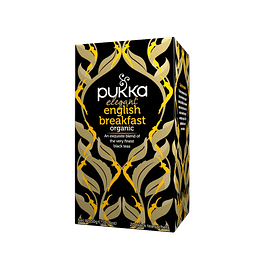 Té Orgánico Energizante Elegant English Breakfast, 20 bolsitas, Pukka