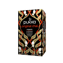 Té Orgánico Energizante Original Chai, 20 bolsitas, Pukka