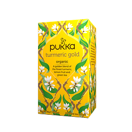 Té Orgánico Energizante Turmeric Gold, 20 bolsitas, Pukka