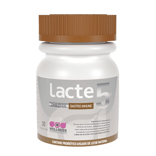 Lacte 5, Probiótico, 30 Cápsulas, Lacte 5 - GASTRO INMUNE