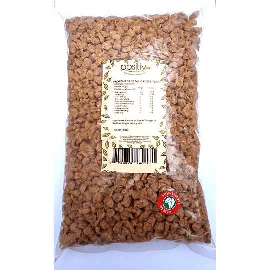 Proteina vegetal gruesa,  no transgenica,  500g