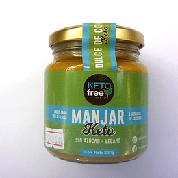 Manjar sin azúcar - vegano, Dulce de Coco,   220g,  KetoFree 