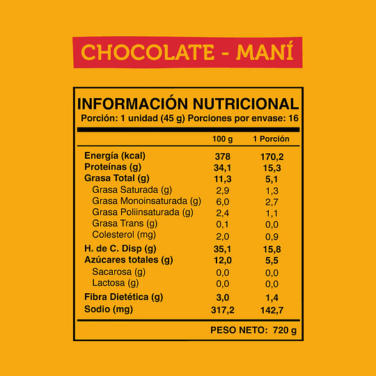 WILD PROTEIN CHOCOLATE MANÍ, WILD FOODS