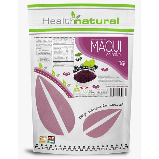 Maqui en polvo, 150g, Health Natural