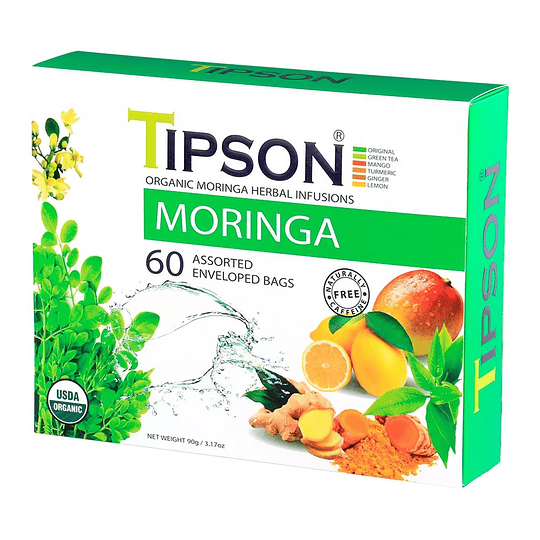 Tipson - Surtido de Moringa, 60 bolsitas