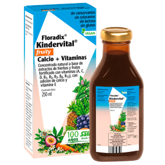 Kindervital Floradix 250 ml Rico En Vitaminas Y Minerales