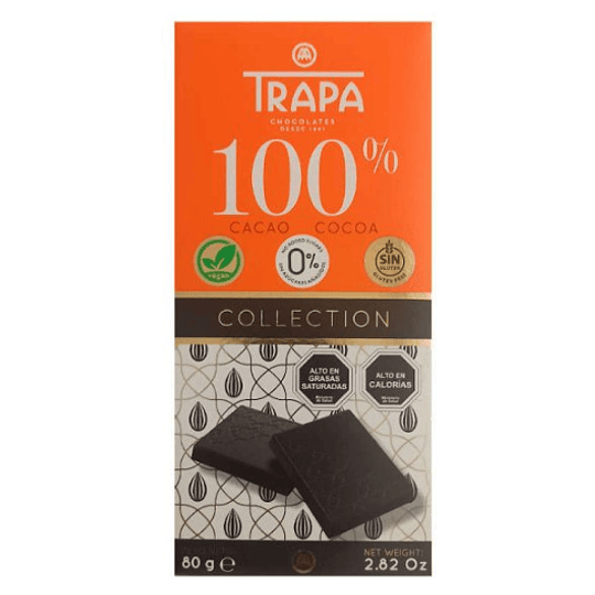  Chocolate Trapa, 100% cacao, 80g
