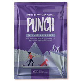 BATIDO DE PROTEÍNA VEGETAL  PUNCH, VITAMIN EXPLORER, 18g