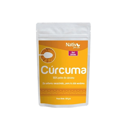 Curcuma en polvo, 100g, Nativ For Life