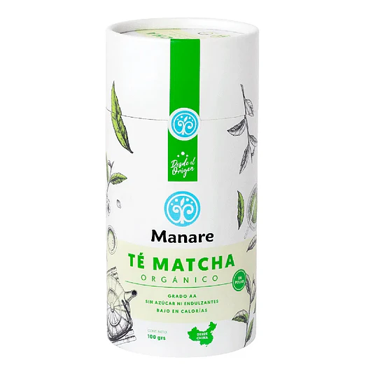 Te Matcha En Polvo Organico, 100g, Manare