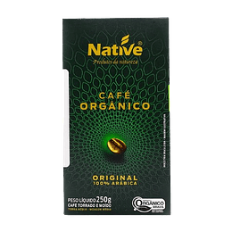 Café orgánico,  100% Arábica, Brasil, 250g,  Native