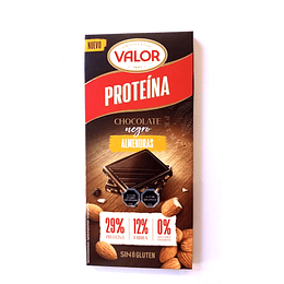Chocolate Negro Almendras Con Proteina, 90g, Valor