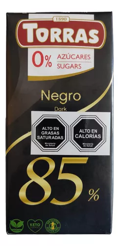 Chocolate Negro 85% Cacao, 75g, Torras