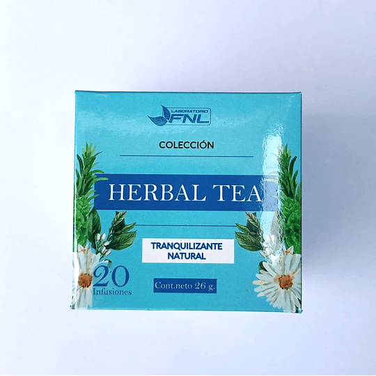 Infusión  Herbal Tea, Tranquilizante Natural, 20 bolsitas, FNL