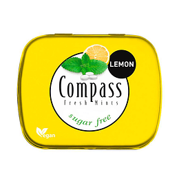 Mentitas Lemon, 14g, Compass, caramelos mentolados sabor limón