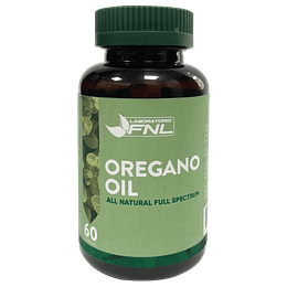 aceite de orégano, 60 cápsulas,  FNL
