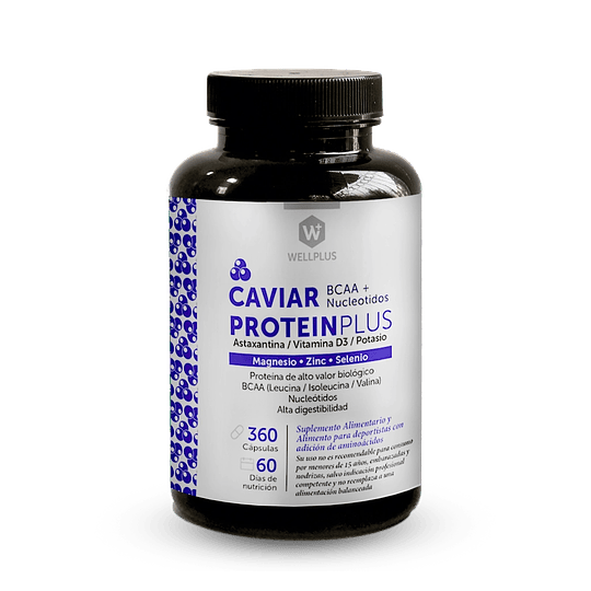 CAVIAR PROTEINPLUS, 360 cápsulas, Wellplus