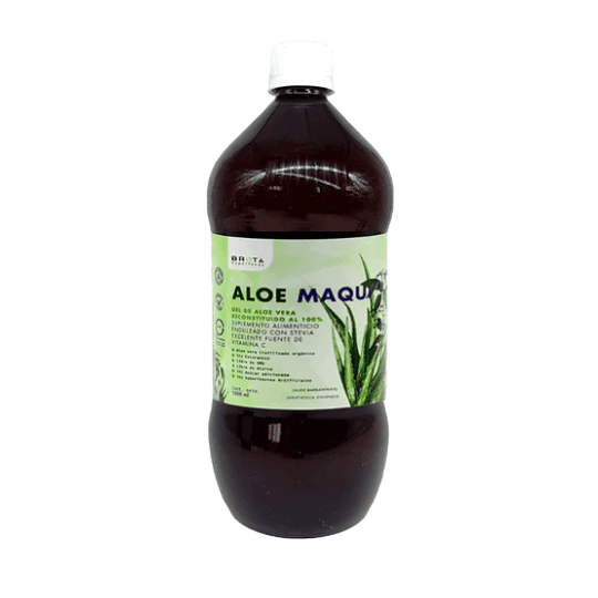 Aloe Maqui, 1 lt. ,(aloe vera en gel + maqui) Brota, Aloe Vera