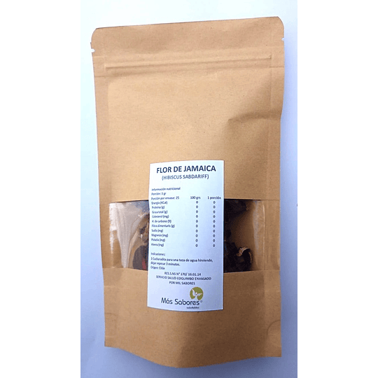 Hierba Flor de Jamaica (Hibiscus), 60g