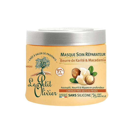 Mascarilla Cabello Rizado, 330 ml, Le Petit Olivier