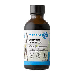 Extracto de Vainilla Puro, 59ml, Manare