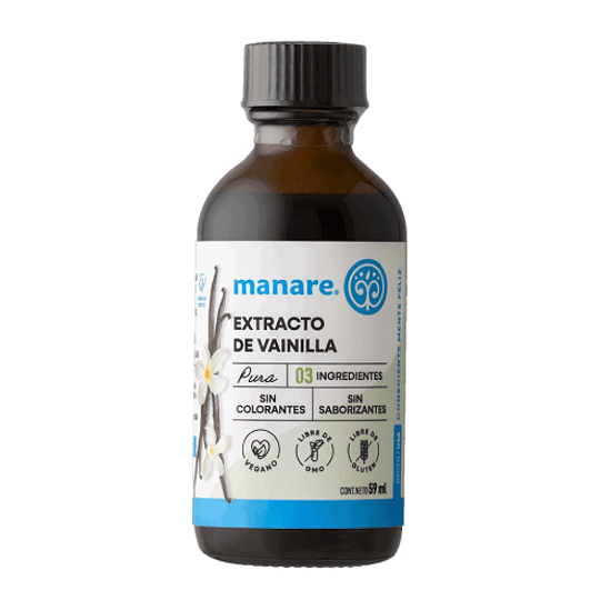 Extracto de Vainilla Puro, 59ml, Manare