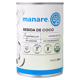 Bebida de  coco, 400ml, Manare