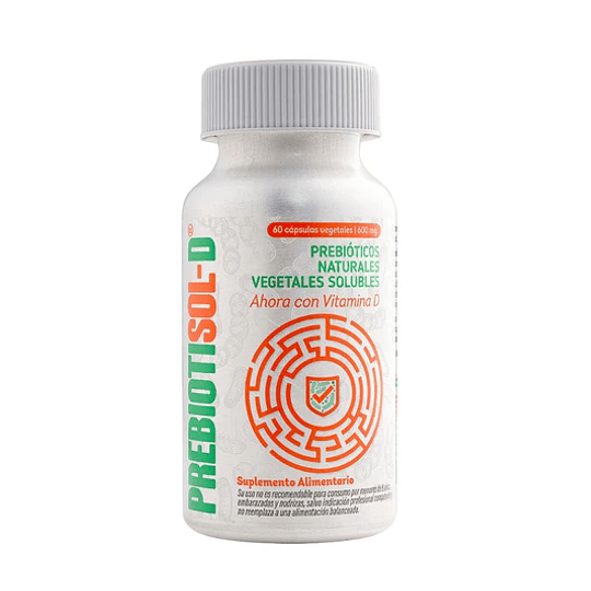 Prebiotisol-D, Prebióticos, Vitamina D3, 600mg, Vital & Young, 60caps