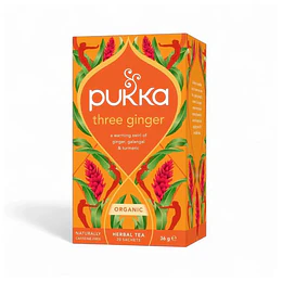 Infusión Three Ginger, 20 sachets, PUKKA
