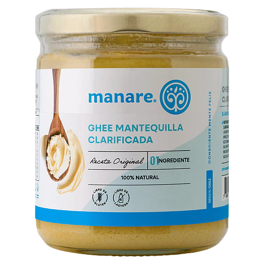 Ghee - Mantequilla Clarificada,  210ml, Manare