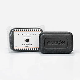 Jabón Carbón, 90g, Casa de Agua