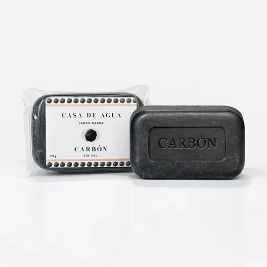 Jabón Carbón, 90g, Casa de Agua