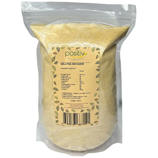 Gelatina sin Sabor, 100g, POSITIV