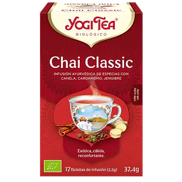 Té Chai classic, 17 bolsitas, Yogi Tea, orgánico