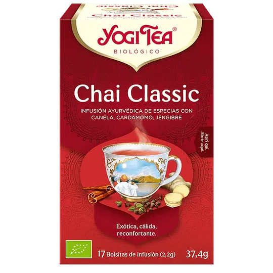 Té Chai classic, 17 bolsitas, Yogi Tea, orgánico