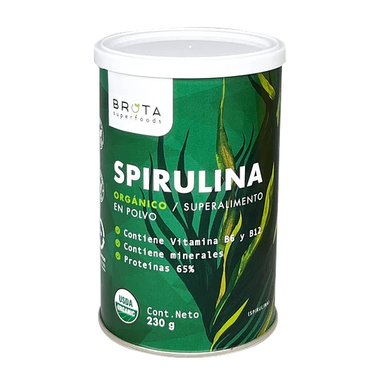 Spirulina orgánico, 230g, brota