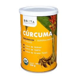 Curcuma orgánico,  en polvo, 230g, Brota